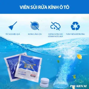 Viên sủi rửa kính ô tô – Tẩy sạch kính, 1 Viên Pha 4 Lít Nước – Chăm sóc xe – Thân thiện môi trường - Hình 63