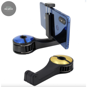 Móc Treo Đồ Sau Ghế Xe Hơi Ô Tô Kiêm Kẹp Điện Thoại Tiện Lợi – Màu Bạc - Hình 56