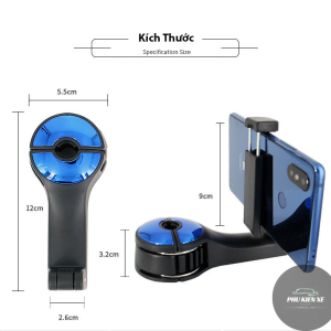 Móc Treo Đồ Sau Ghế Xe Hơi Ô Tô Kiêm Kẹp Điện Thoại Tiện Lợi – Màu Bạc - Hình 62