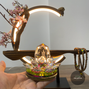Tượng quan âm pha lê cao cấp để trang trí taplo xe hơi – phòng khách – bàn làm việc [ tặng kèm nước hoa] - Hình 23