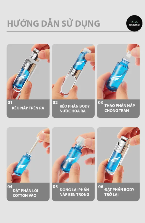 Nước Hoa Ô Tô Kẹp Cửa Gió CHITIAN CT-W82 Caddy – Chiết Xuất Tự Nhiên – Khử Mùi Hôi Xe Hơi - Hình 44