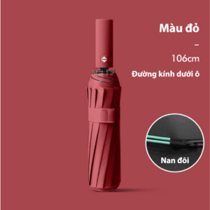 Ô Dù Che Nắng Mưa Cao Cấp 12 Nan Chắc Chắn – Có Nút Bấm Tự Gập Cánh Dù Tiện Lợi Cho Xe Ô Tô - Hình 2