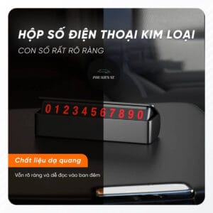 Bảng Ghi Số Điện Thoại Gắn Taplo Xe Hơi Bằng Kim Loại – Tiện Dụng và Văn Minh – Black - Hình 63