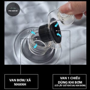 [HCM] Đệm Hơi Ô Tô Gác Chân Tiện Dụng – Dùng Làm Giường Trên Ô Tô 4 Chỗ Và 7 Chỗ Tặng Kèm Máy Bơm – Khăn Lau – 4 – 5 chỗ - Hình 33