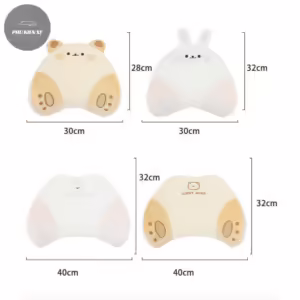 [HCM] Gối Tựa Đầu – Tựa Lưng Cao Su Non LUCKY BEAR – SWEET BUNNY  Họa Tiết Hoạt Hình Dễ Thương Cho Xe Ô Tô - Hình 23