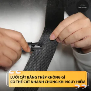 [HCM] Búa Phá Kính Thoát Hiểm Sharge Dành Cho Ô Tô Kèm Dao Cắt Dây An Toàn Xe Hơi – Chất Liệu Vonfram Cực Bền – Búa Màu Đen - Hình 55