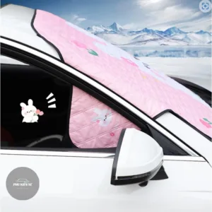 Tấm bạt che chắn nắng ngoài kính lái ô tô 3 Lớp – chống nóng cách nhiệt cho xe oto – Rèm Che Nắng ô tô – Bạt Gấu Nâu - Hình 29