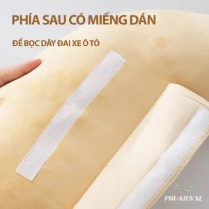 Gối Tựa Đầu Gắn Dây An Toàn Cho Bé Lucky Bear – Sweet Bunny Dễ Thương – Bảo vệ Vai và Cổ Bé Khi Ngồi Xe Ô Tô - Hình 26