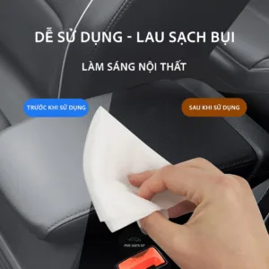 Hộp 80 Khăn Ướt Vệ Sinh Nội Thất Ô Tô Chuyên Dụng - Hình 30