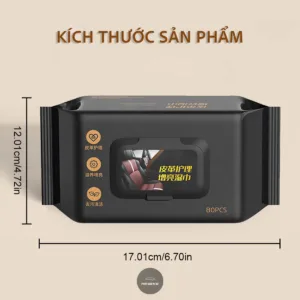 Hộp 80 Khăn Ướt Vệ Sinh Nội Thất Ô Tô Chuyên Dụng - Hình 61
