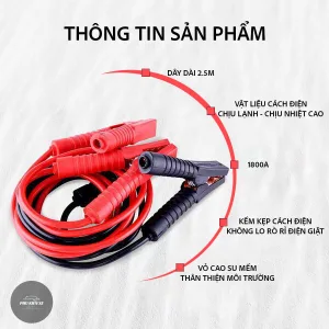 Dây Câu Bình Ắc Quy Cho Xe Hơi 1800A 2m5 – Câu Điện Bình Ắc Quy Ô Tô 4-8 Chỗ - Hình 89
