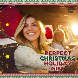 Mũ Ông Già Noel Cho Ghế Xe Ô Tô – Nón Santa Claus Trùm Ghế Xe Hơi Đu Đưa Giáng Sinh - Hình 13