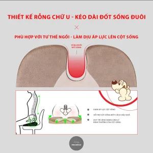 Đệm Lót Mông Space Cotton ICAROOM Bảo Vệ Cột Sống Cho Xe Hơi & Văn Phòng - Hình 56