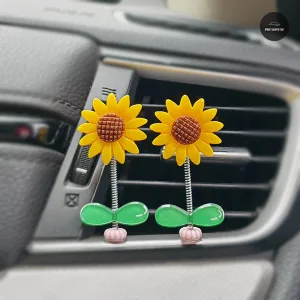 Set 5 Hoa Hướng Dương Dễ Thương Trang Trí Taplo Xe Ô Tô - Hình 24