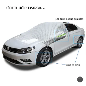 bạt phủ kính lái xe ô tô - 5