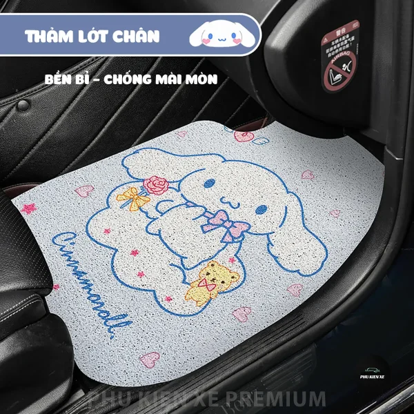 Thảm Lót Sàn Xe Ô Tô Hoạ Tiết Dễ Thương - Mặt Dưới Có Gai Chống Trượt - Image 5