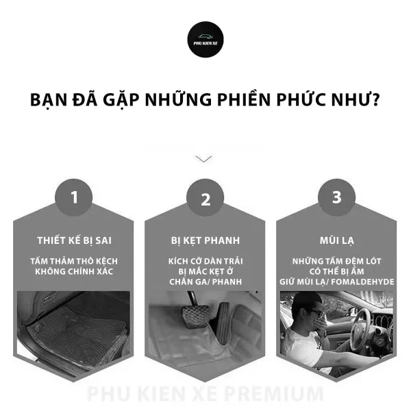 Thảm Lót Sàn Xe Ô Tô Hoạ Tiết Dễ Thương - Mặt Dưới Có Gai Chống Trượt - Image 2