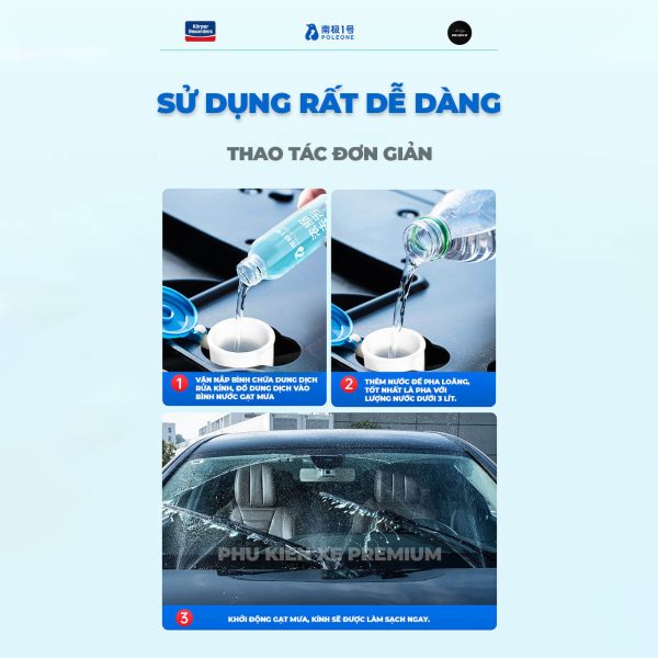Dung Dịch Rửa Kính Xe Ô Tô Korper Besonders Chăm Sóc Kính Xe Hơi - Image 4
